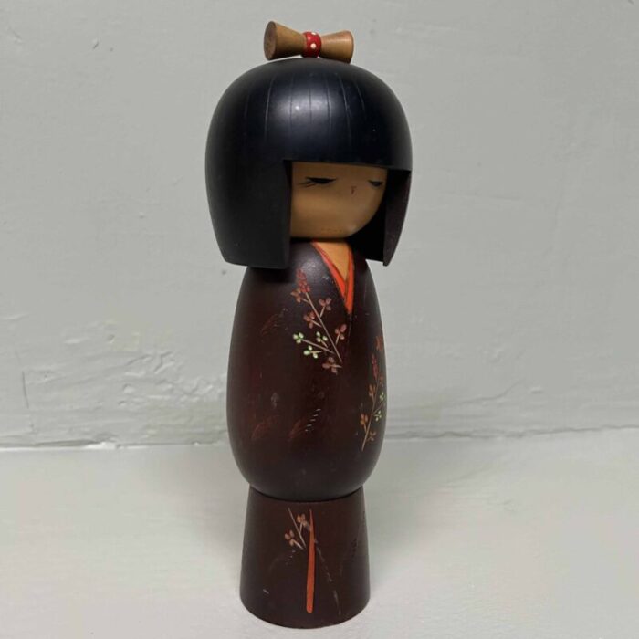 vintage sosaku kokeshi by sadao kishi japan 1980s 5