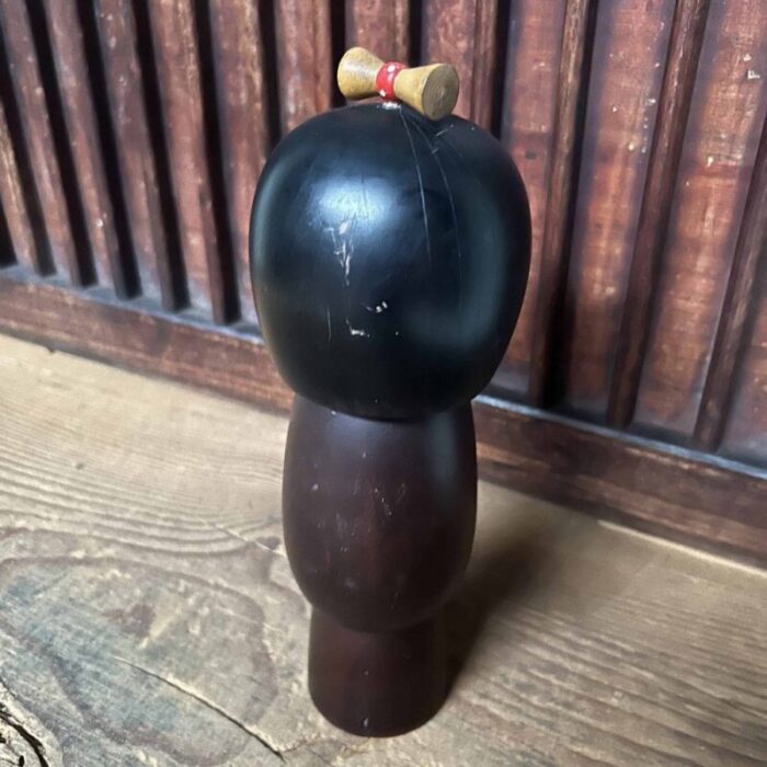 vintage sosaku kokeshi by sadao kishi japan 1980s 8