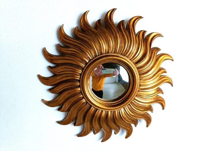 vintage sunburst mirror 1960s 1