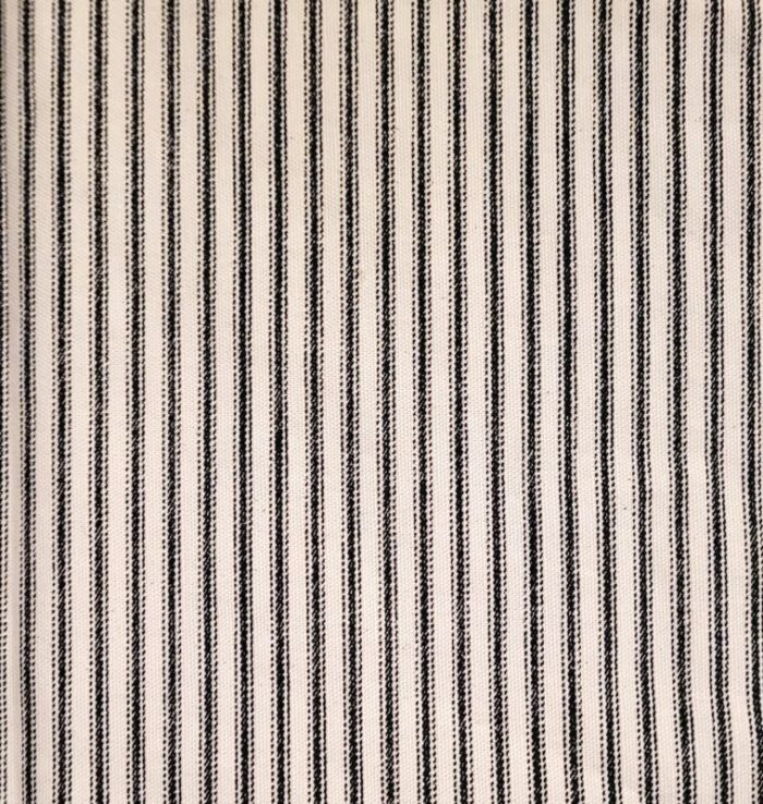 vintage textile art and film blackwhite cotton ticking stripe 5 yards 4805