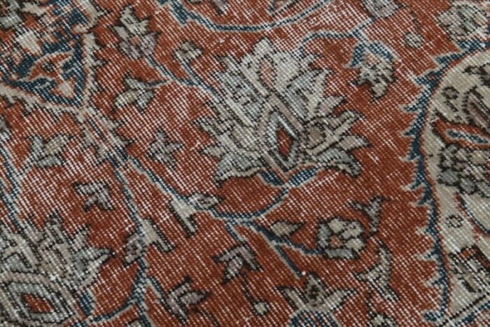 vintage turkish oushak rug 1960s 10