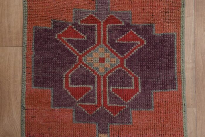 vintage turkish oushak runner rug 1960s 7