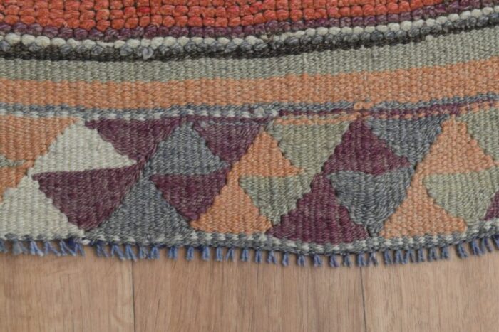 vintage turkish oushak runner rug 1960s 9