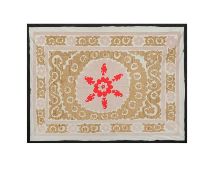 vintage uzbek suzani tapestry 1