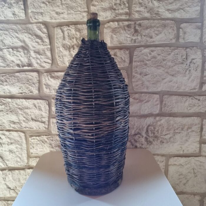 vintage wicker bottle 1920s 1