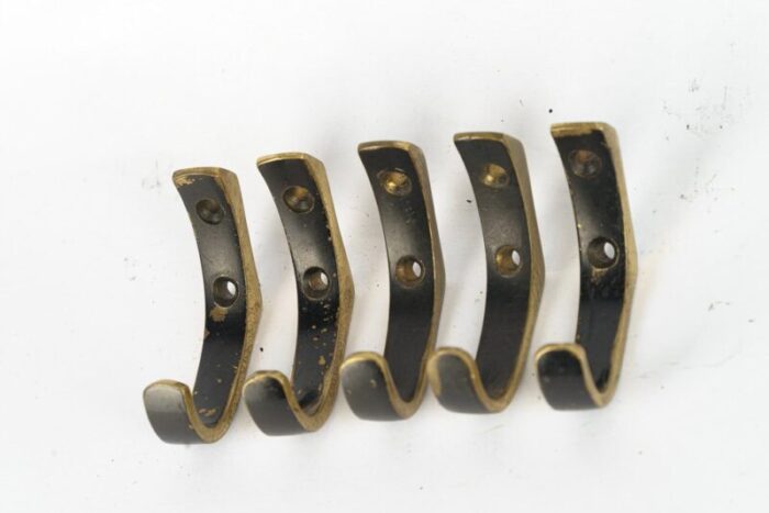 wall hooks from hertha baller vienna austria 1950s set of 5 2