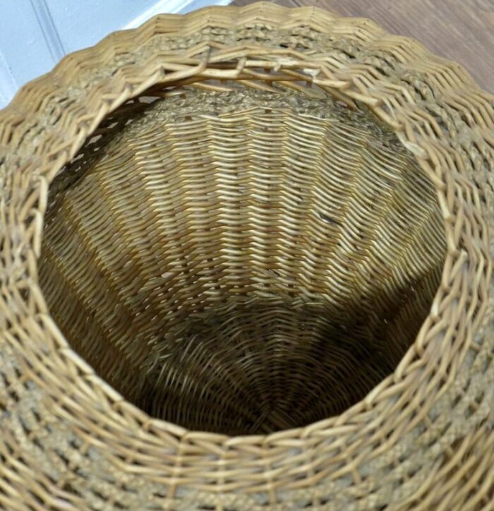 wicker laundry basket 1920s 2