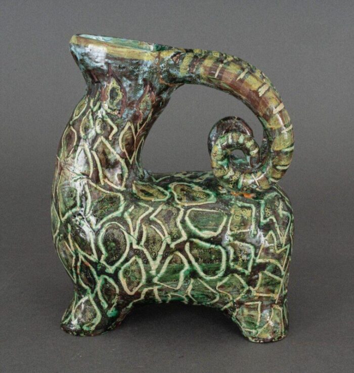 zoomorphic pitcher in ceramic 1960 2