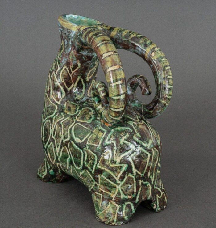 zoomorphic pitcher in ceramic 1960 3