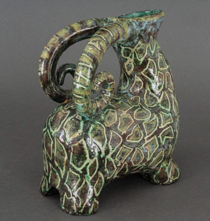 zoomorphic pitcher in ceramic 1960 5