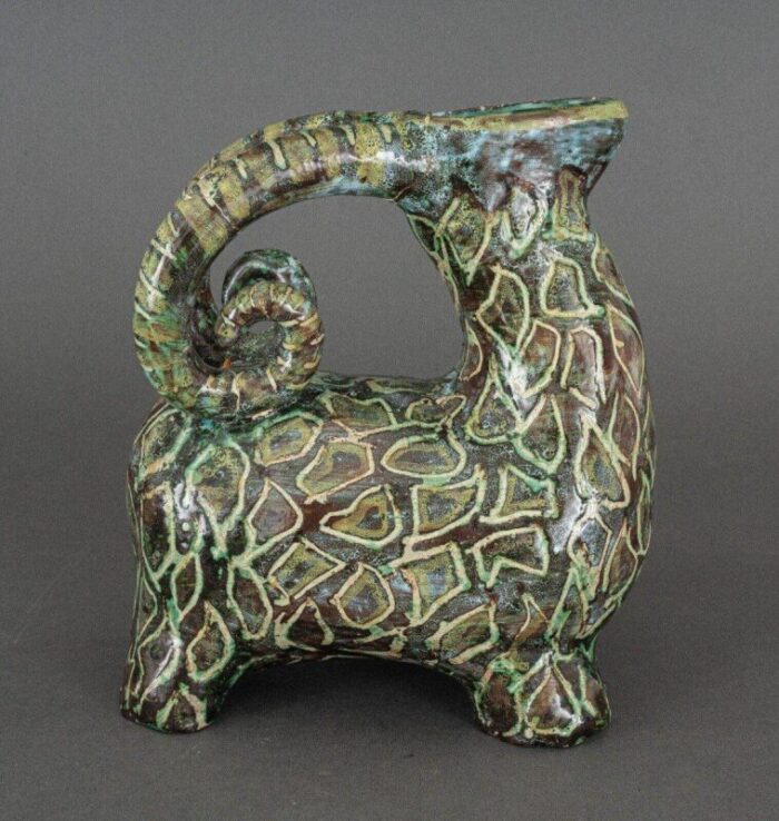 zoomorphic pitcher in ceramic 1960 6