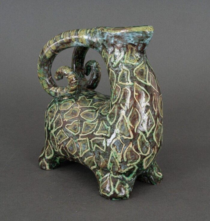 zoomorphic pitcher in ceramic 1960 7